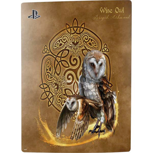 Brigid Ashwood Owl Celtic Knot PS5 Digital Edition Console Skin